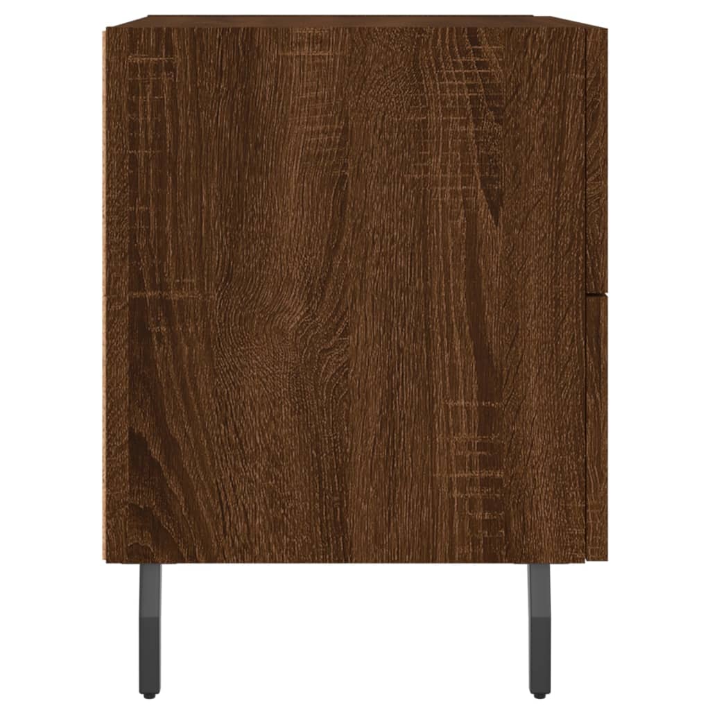 Bedside tables, 2 pcs., brown oak, 40x35x47.5 cm, composite wood