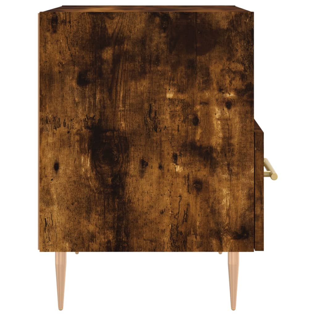 Bedside table, smoky oak, 40x35x47.5 cm, composite wood