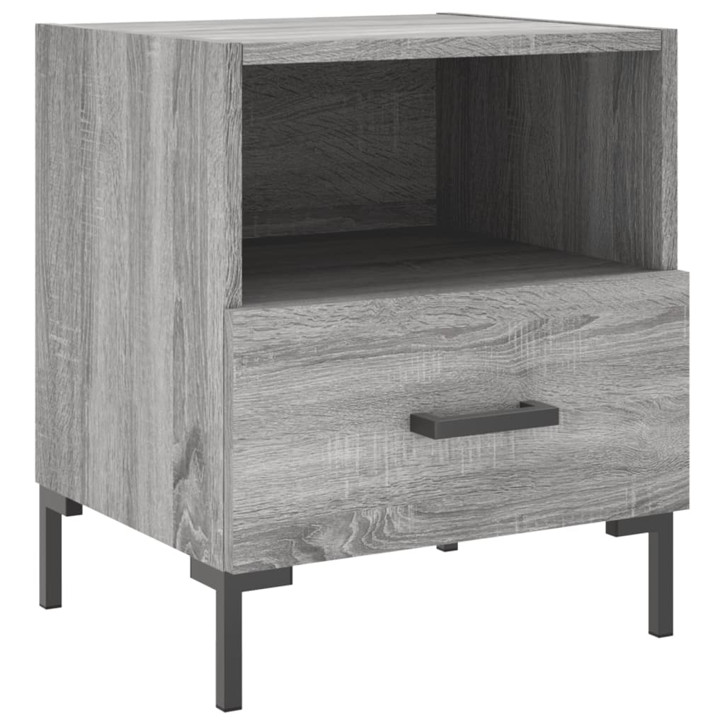 Bedside tables, 2 pcs., sonoma gray, 40x35x47.5 cm, composite wood