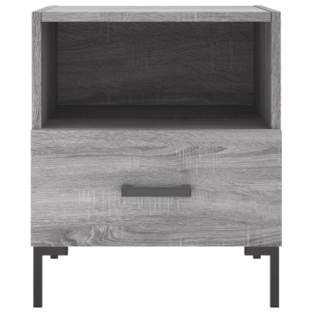 Bedside tables, 2 pcs., sonoma gray, 40x35x47.5 cm, composite wood