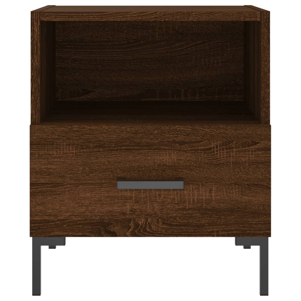 Bedside tables, 2 pcs., brown oak, 40x35x47.5 cm, composite wood