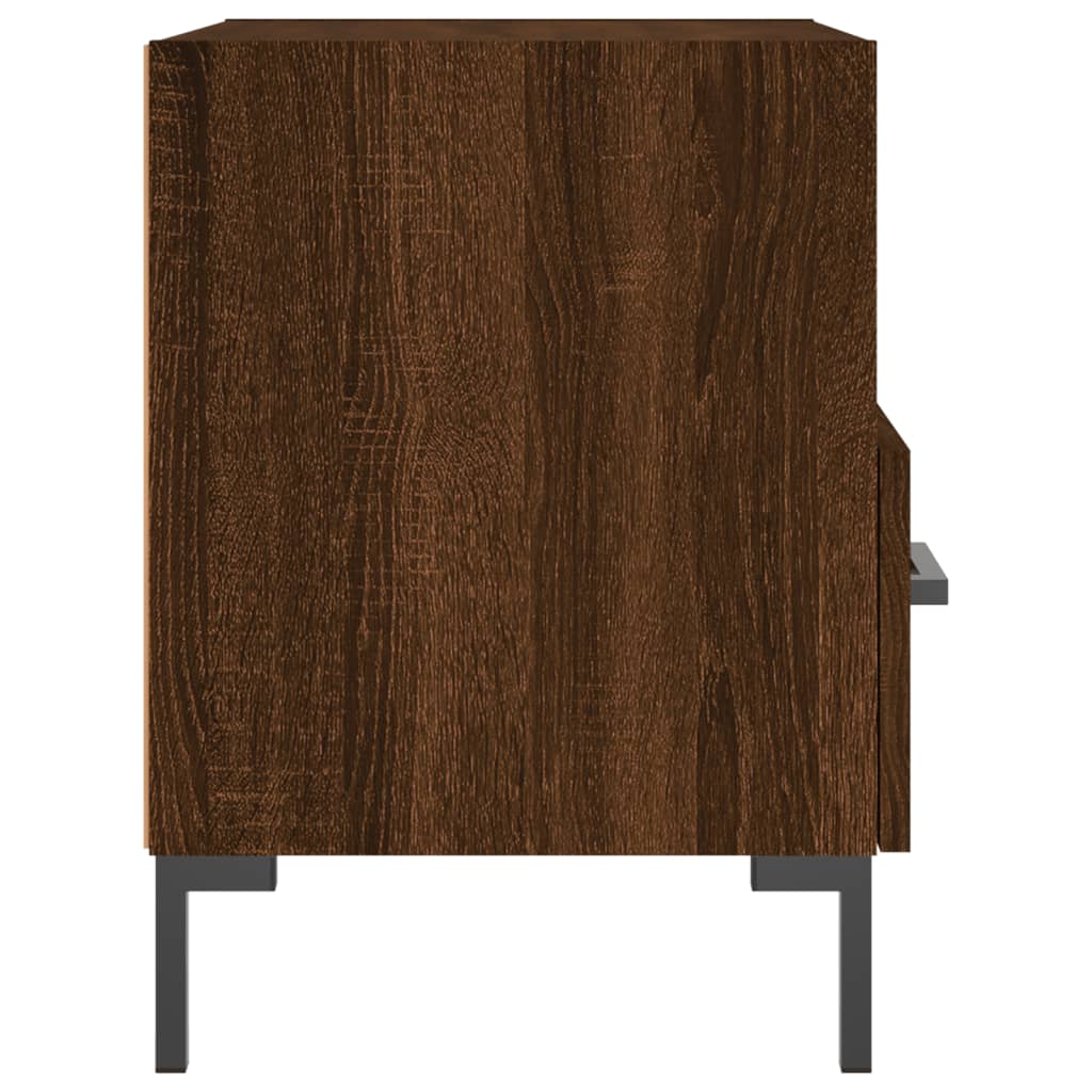 Bedside tables, 2 pcs., brown oak, 40x35x47.5 cm, composite wood