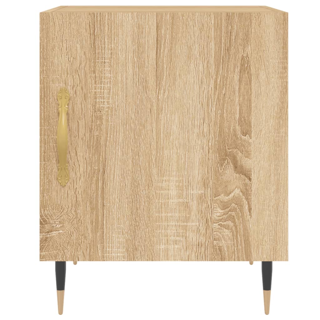 Bedside tables, 2 pcs., sonoma oak, 40x40x50 cm, composite wood