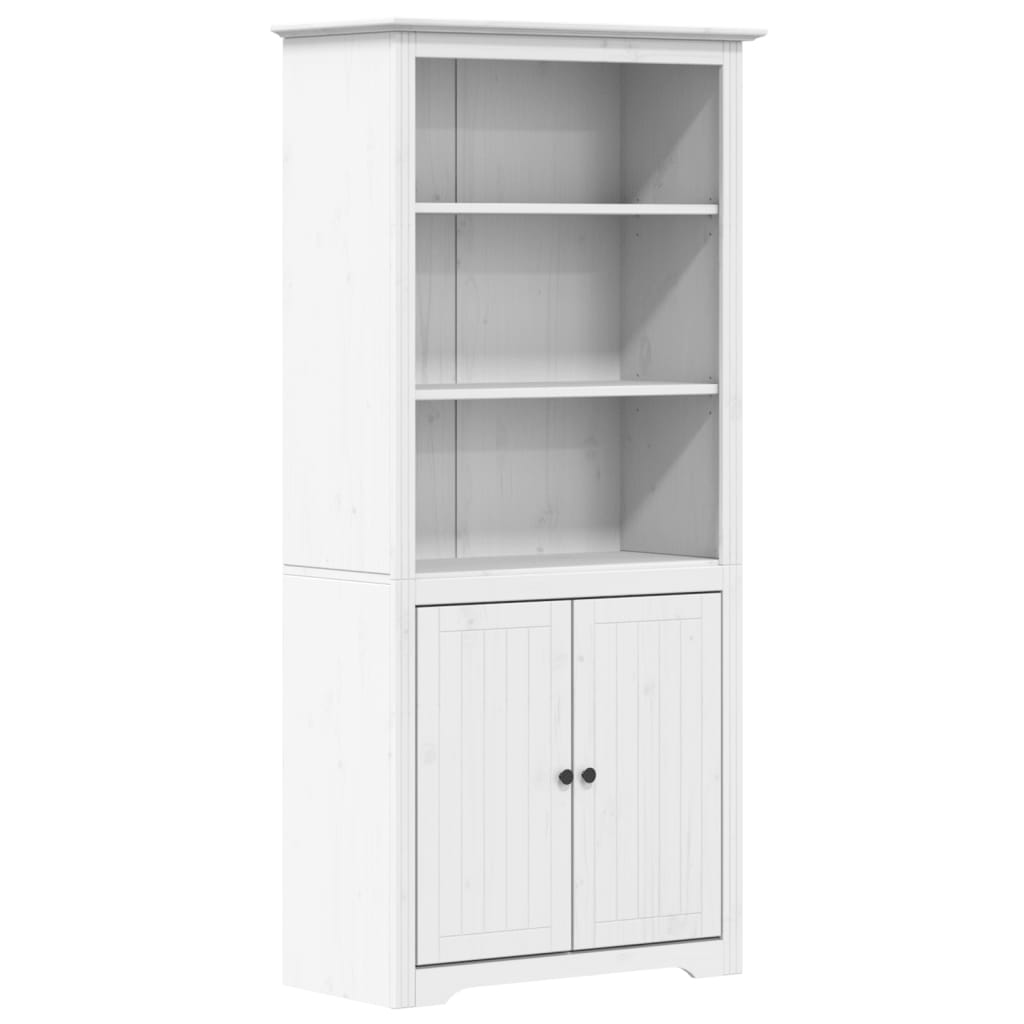 Bookcase "BODO", white, 82x40x173 cm, solid pine wood