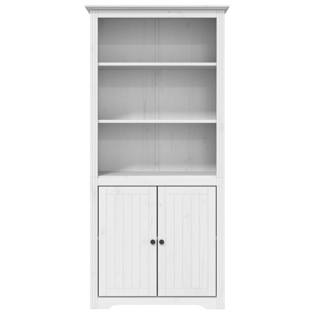 Bookcase "BODO", white, 82x40x173 cm, solid pine wood