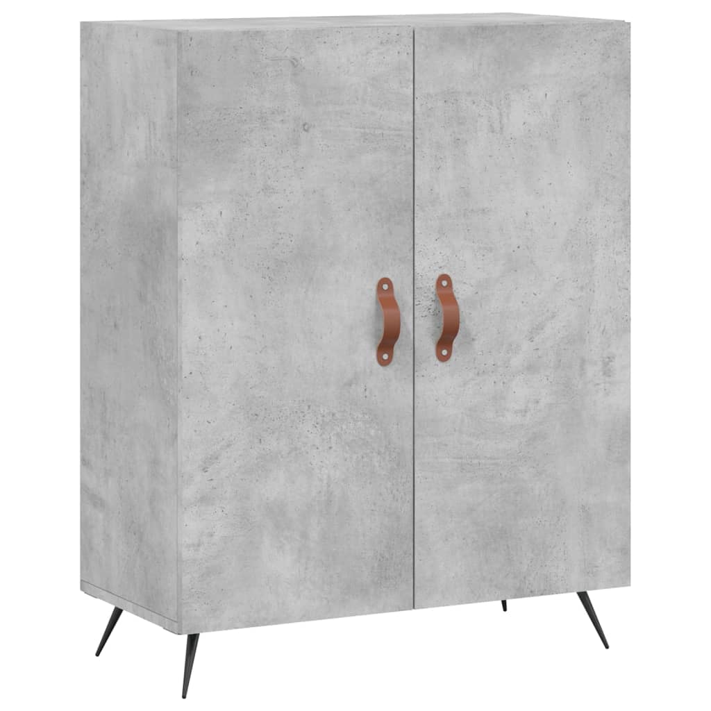 Tall cabinet, concrete gray, 69.5x34x180, composite wood