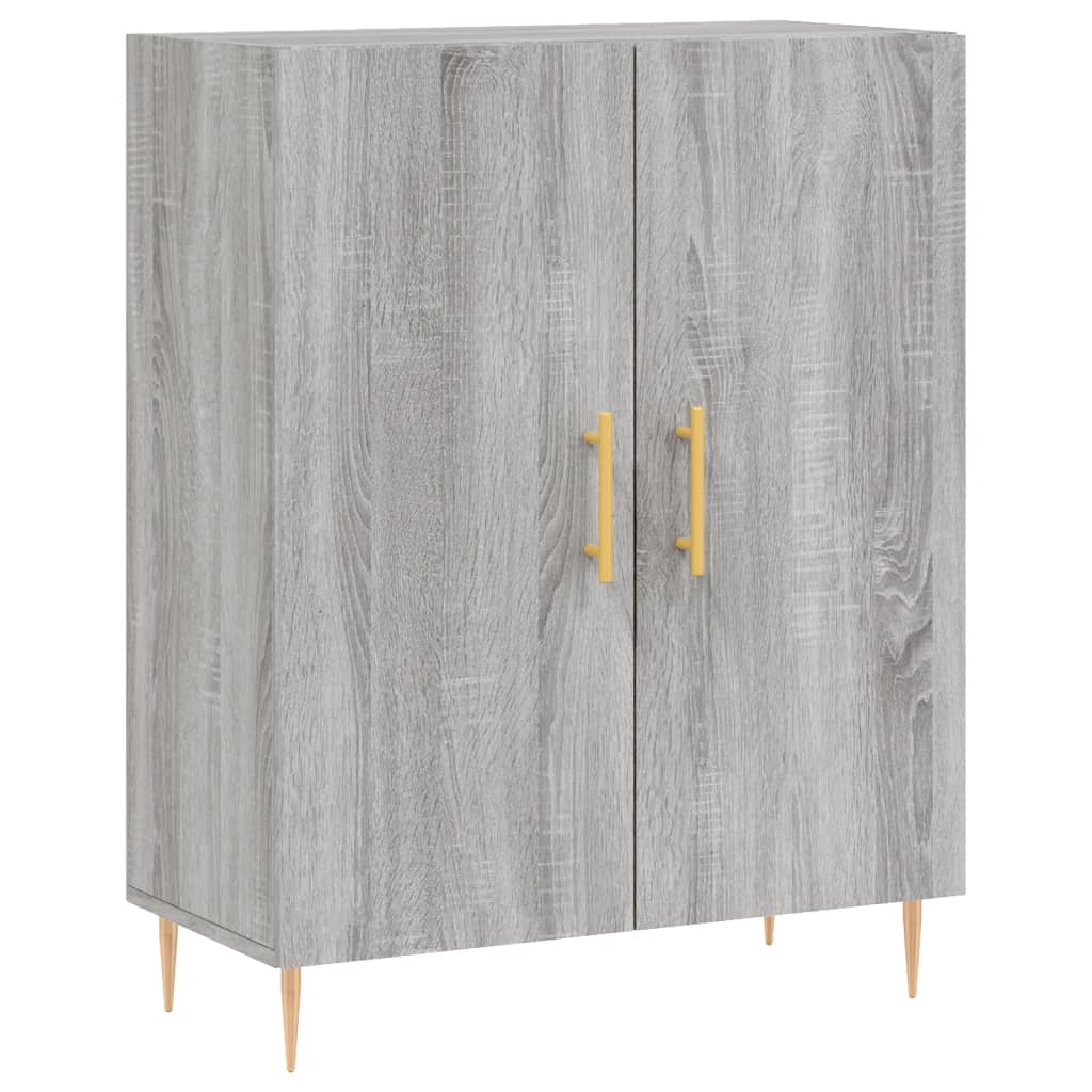 Tall cabinet, sonoma gray, 69.5x34x180 cm, composite wood