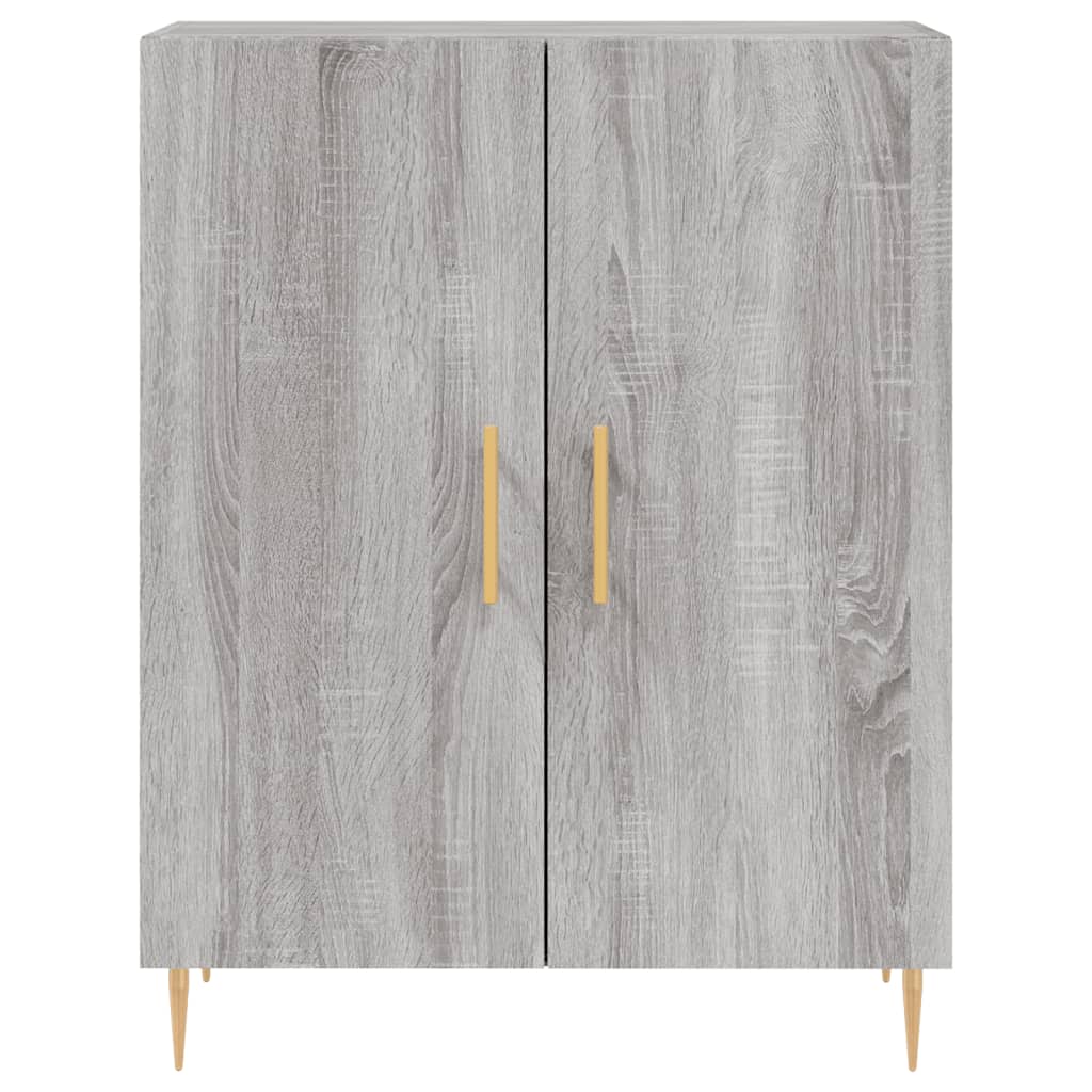 Tall cabinet, sonoma gray, 69.5x34x180 cm, composite wood