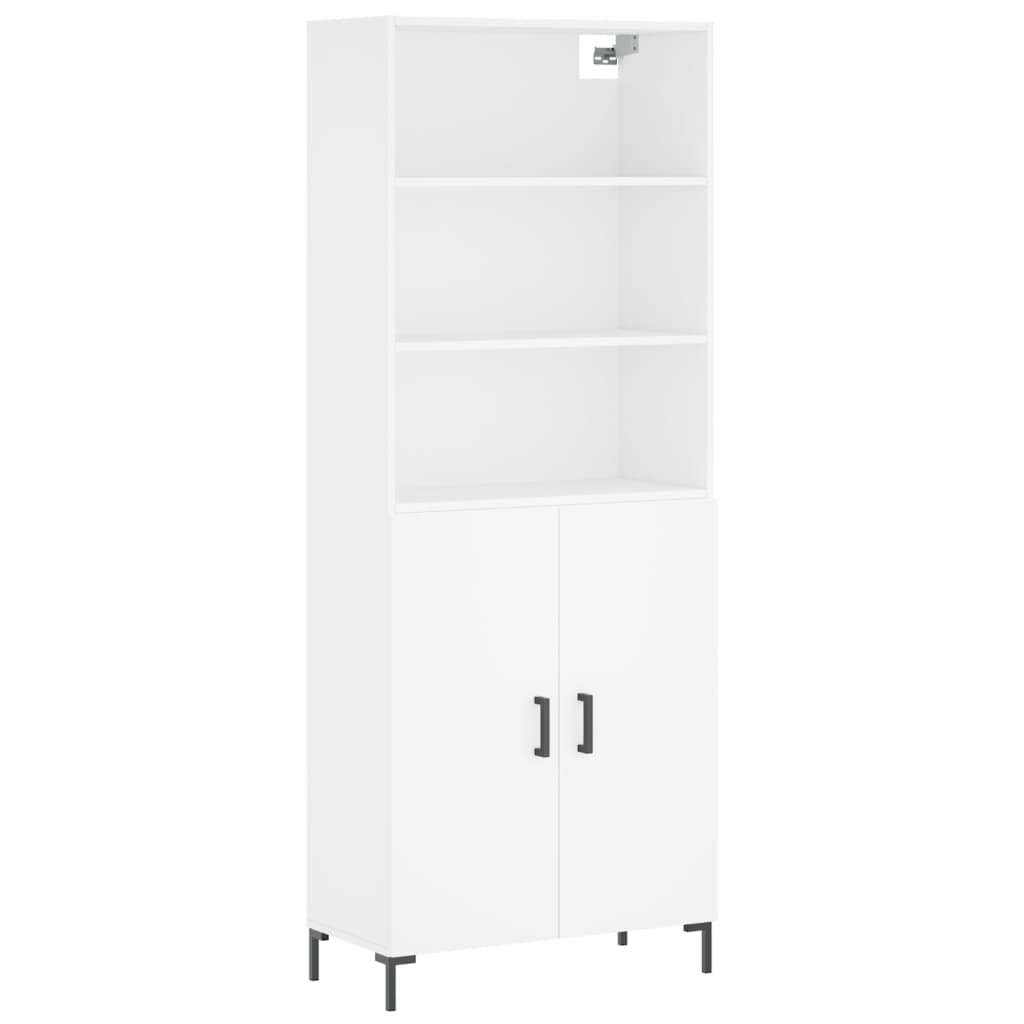 Tall cabinet, white, 69.5x34x180 cm, composite wood