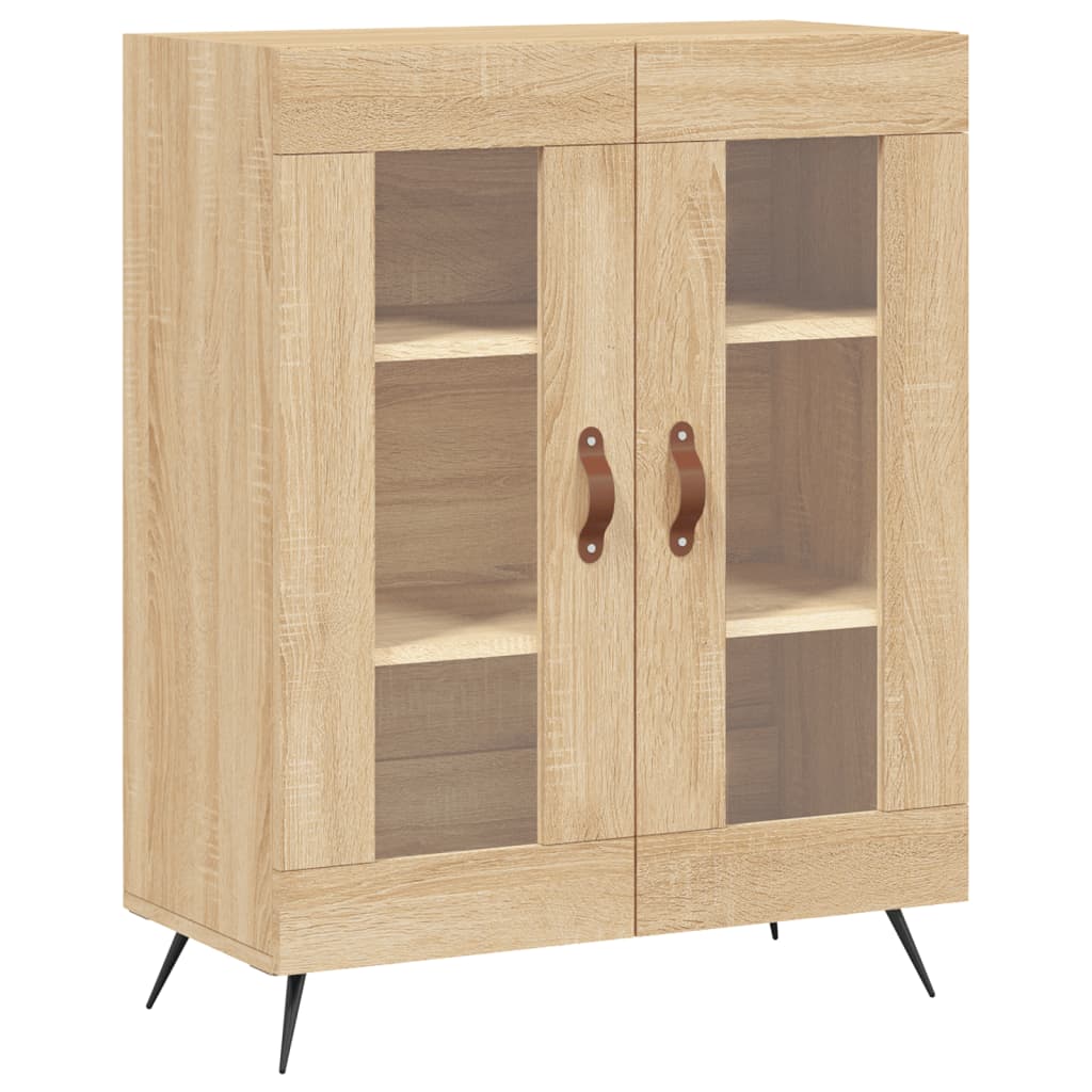 Tall cabinet, sonoma oak, 69.5x34x180 cm, composite wood