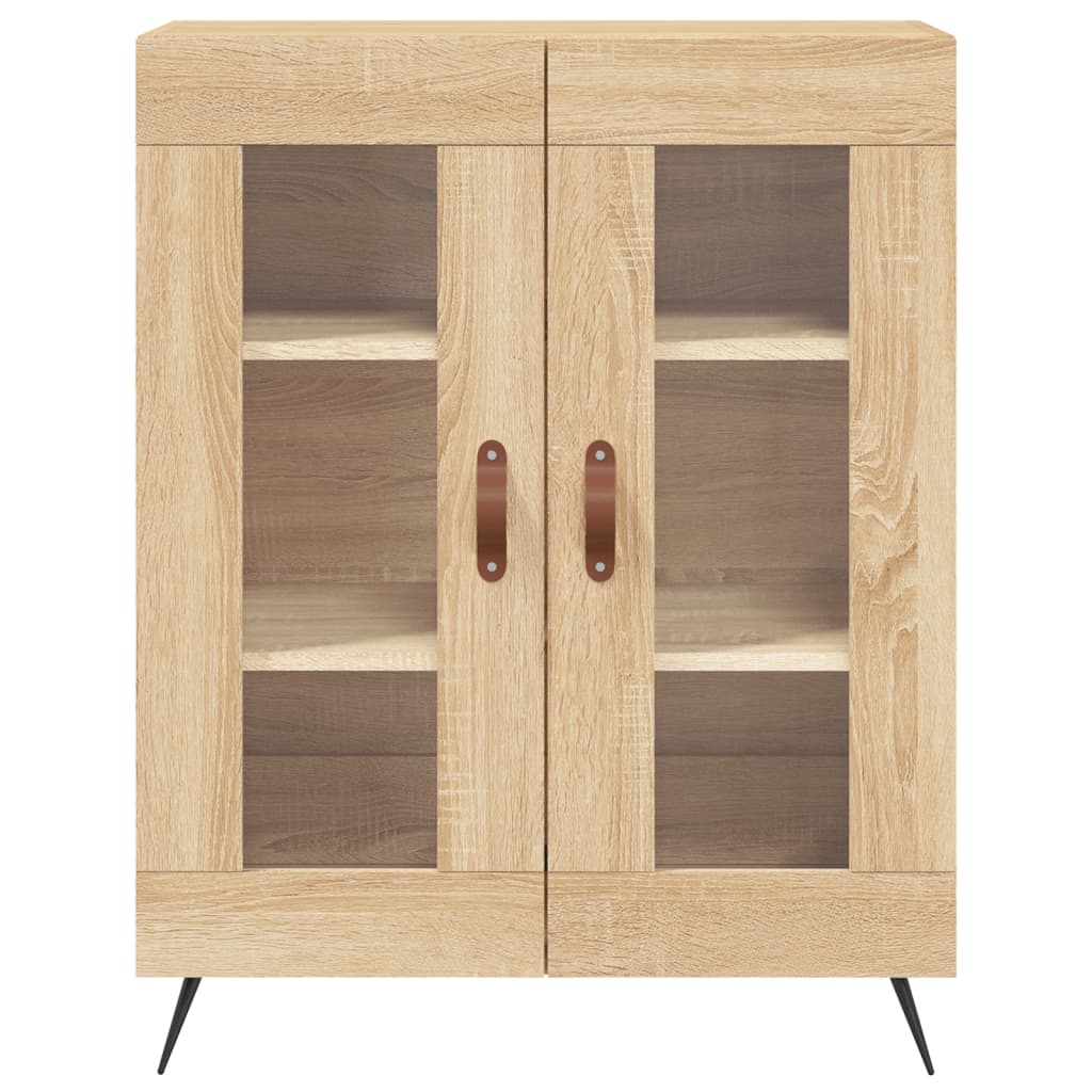 Tall cabinet, sonoma oak, 69.5x34x180 cm, composite wood