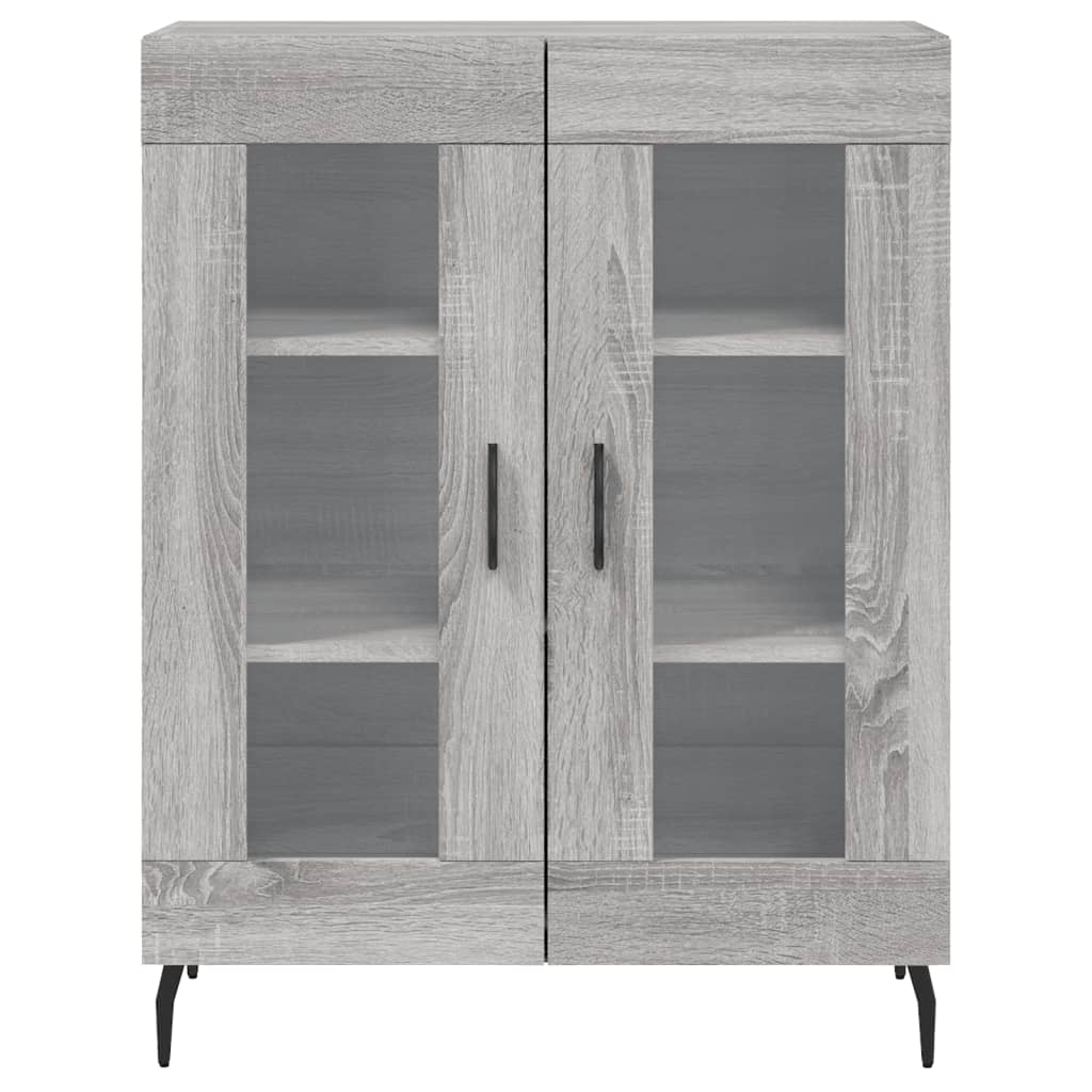 Tall cabinet, sonoma gray, 69.5x34x180 cm, composite wood