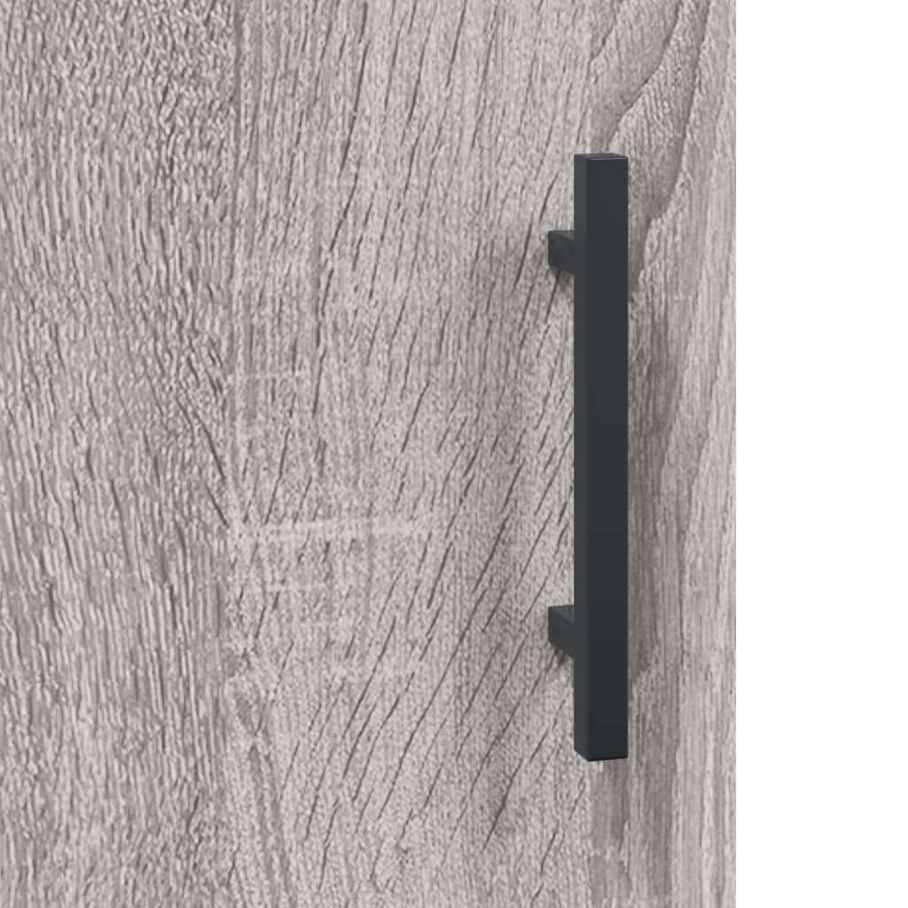 Tall cabinet, sonoma gray, 69.5x34x180 cm, composite wood