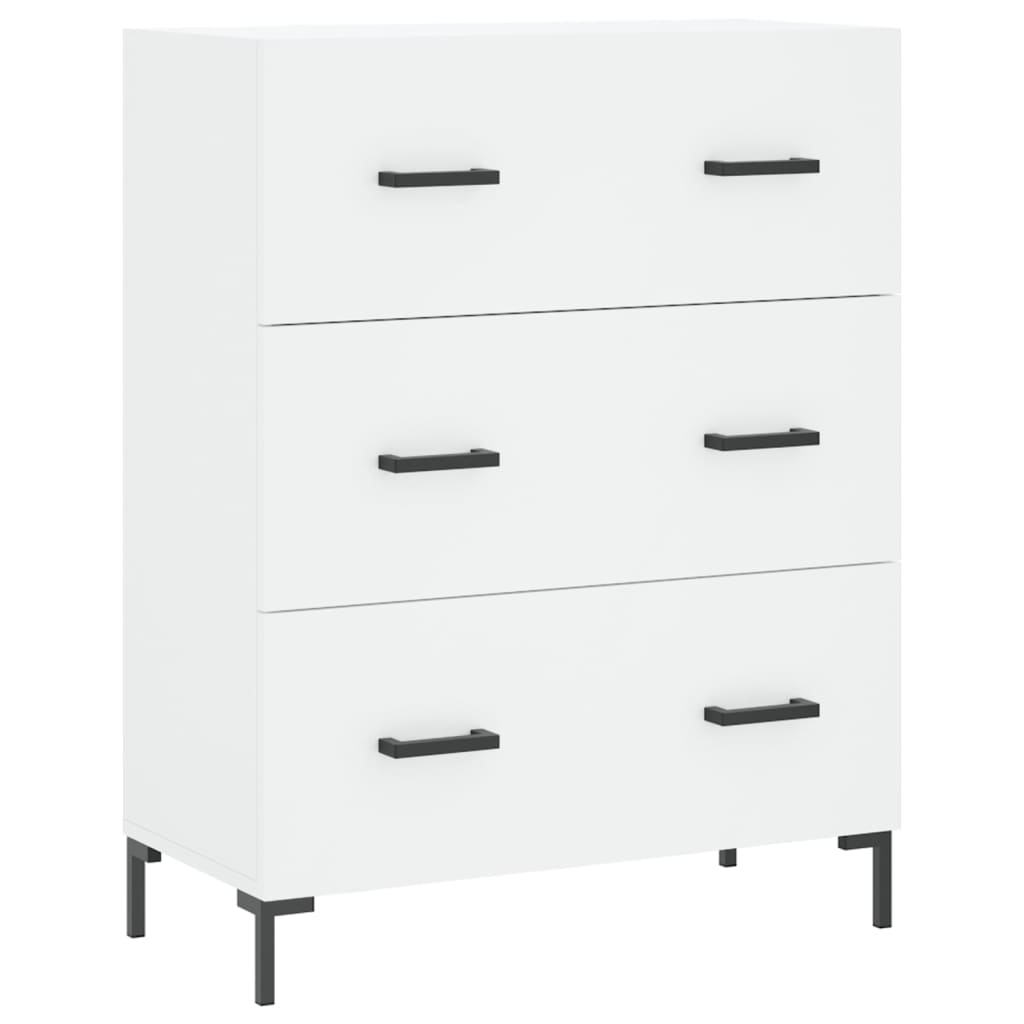 Tall cabinet, white, 69.5x34x180 cm, composite wood