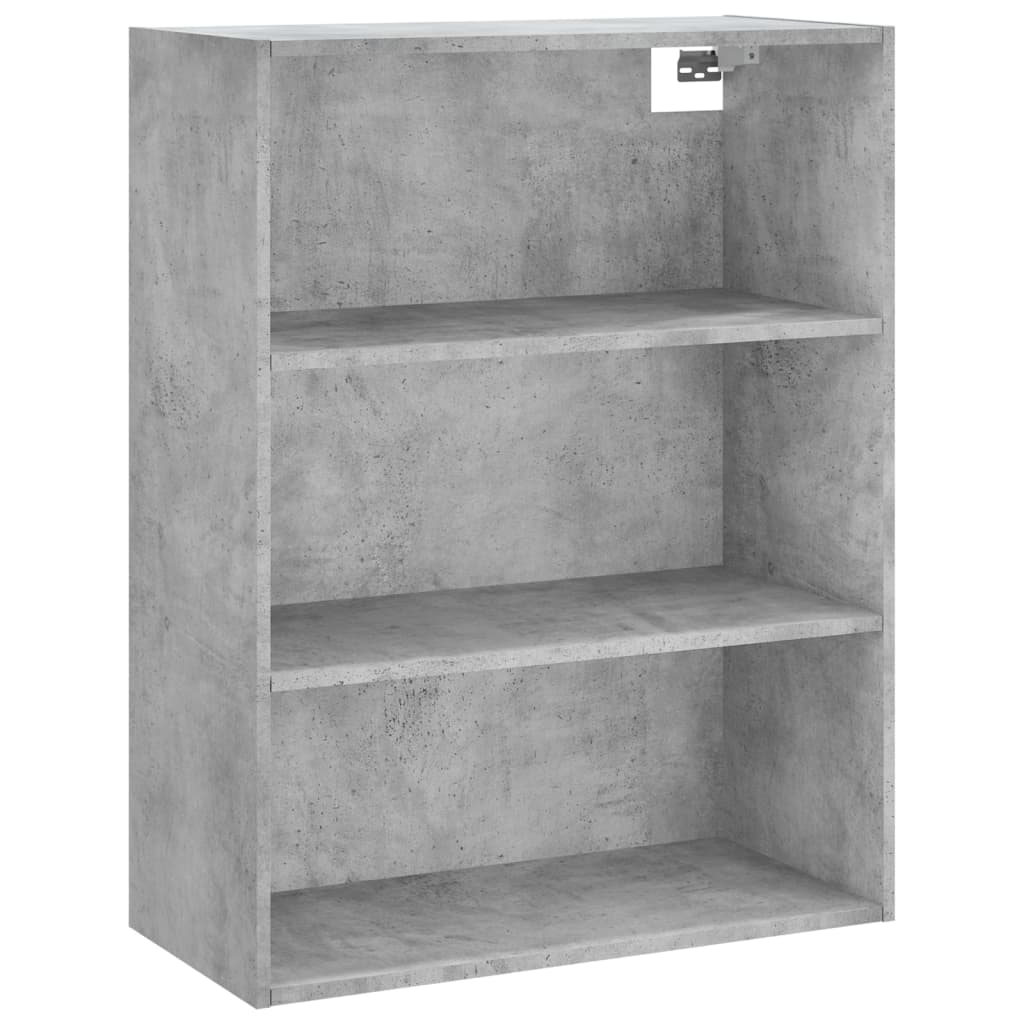 Tall cabinet, concrete gray, 69.5x34x180, composite wood