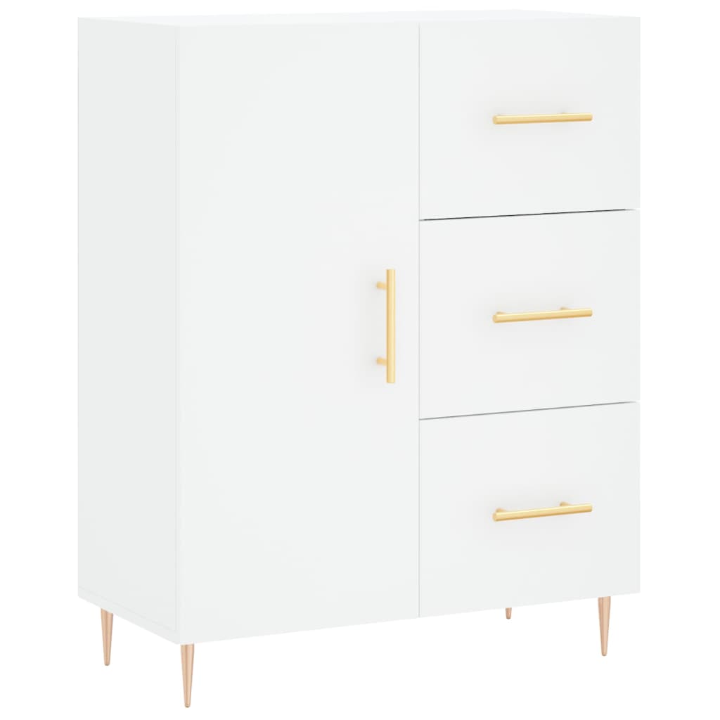 Tall cabinet, white, 69.5x34x180 cm, composite wood