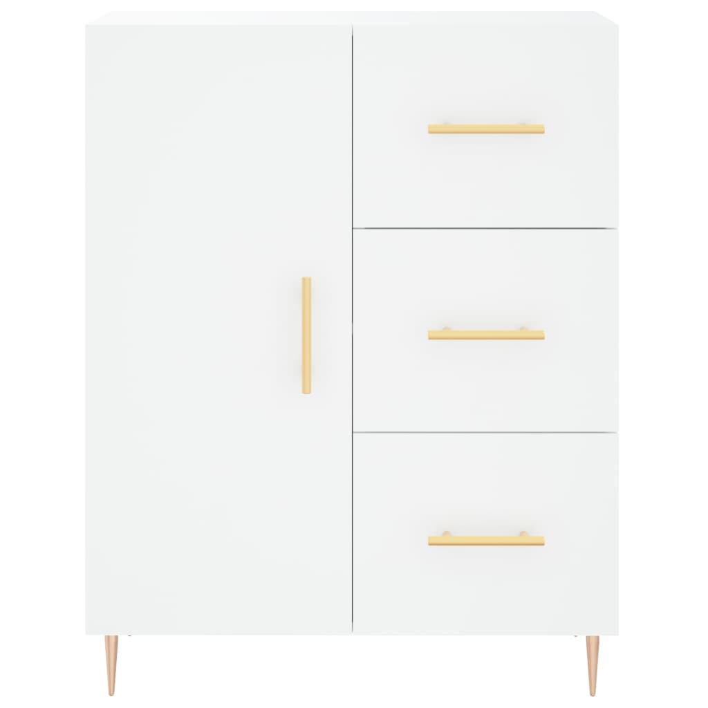 Tall cabinet, white, 69.5x34x180 cm, composite wood