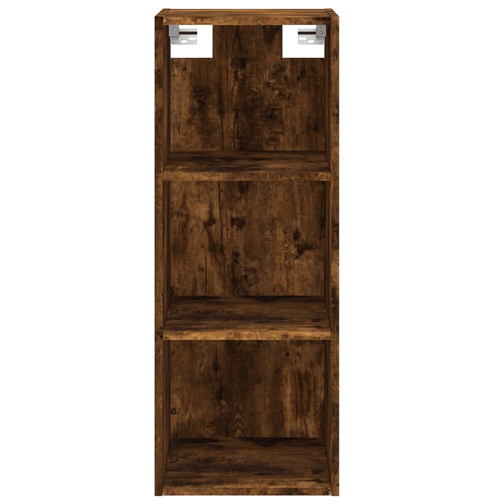 Tall cabinet, smoky oak, 34.5x34x180 cm, processed wood