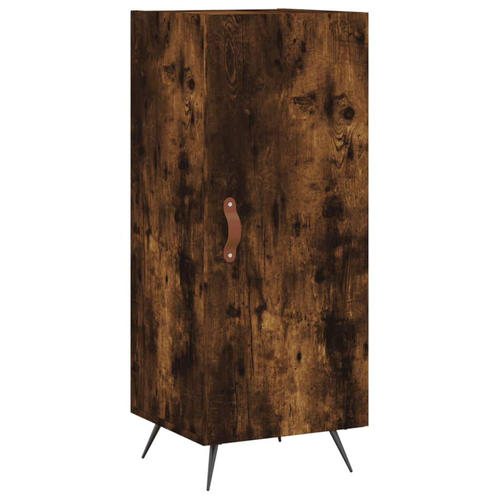 Tall cabinet, smoky oak, 34.5x34x180 cm, processed wood