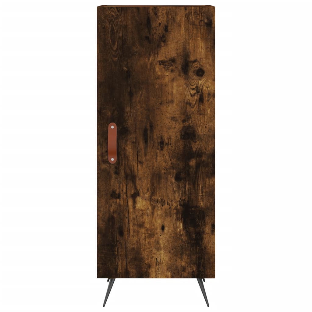 Tall cabinet, smoky oak, 34.5x34x180 cm, processed wood