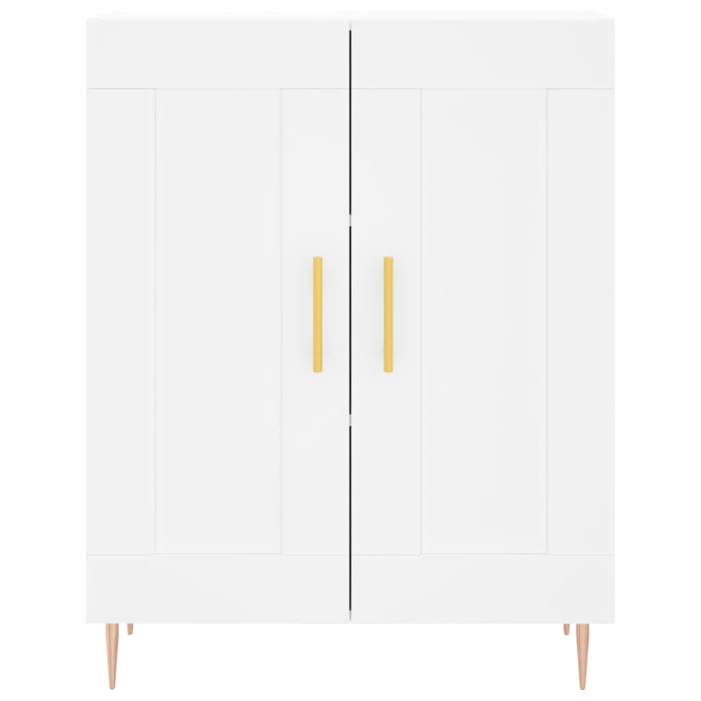 Tall cabinet, white, 69.5x34x180 cm, composite wood