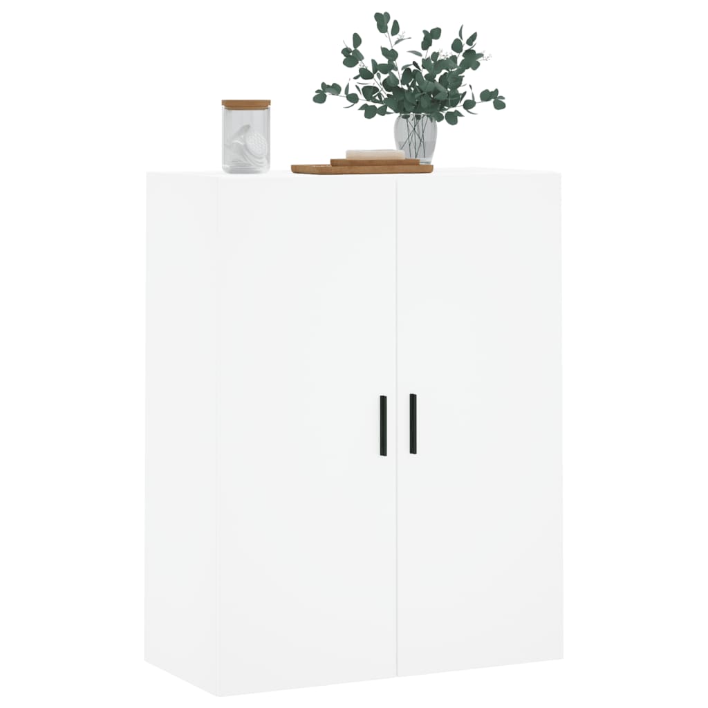 Wall-mounted cabinet, white, 69.5x34x90 cm