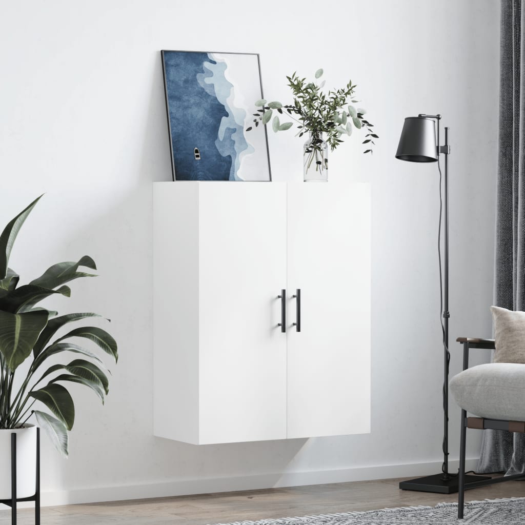 Wall-mounted cabinet, white, 69.5x34x90 cm