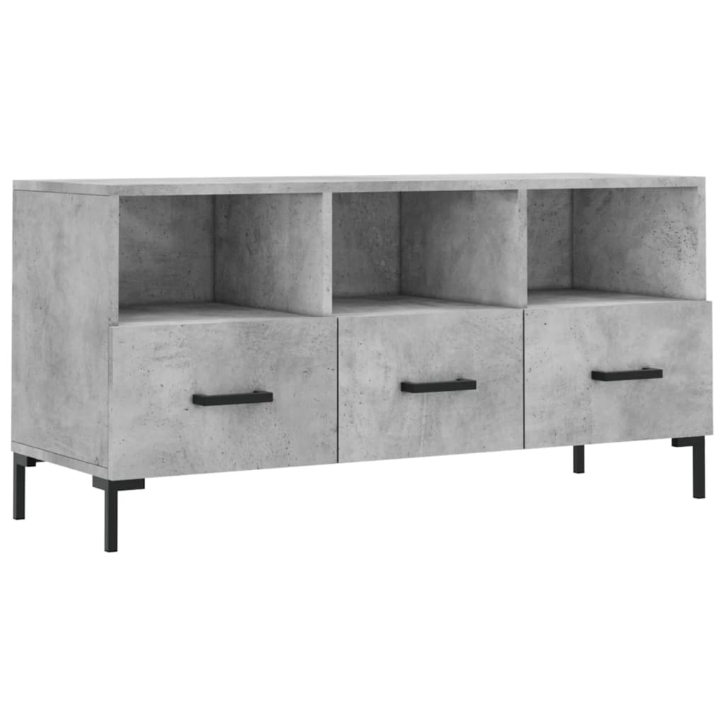 TV cabinet, concrete grey, 102x36x50 cm, engineered wood