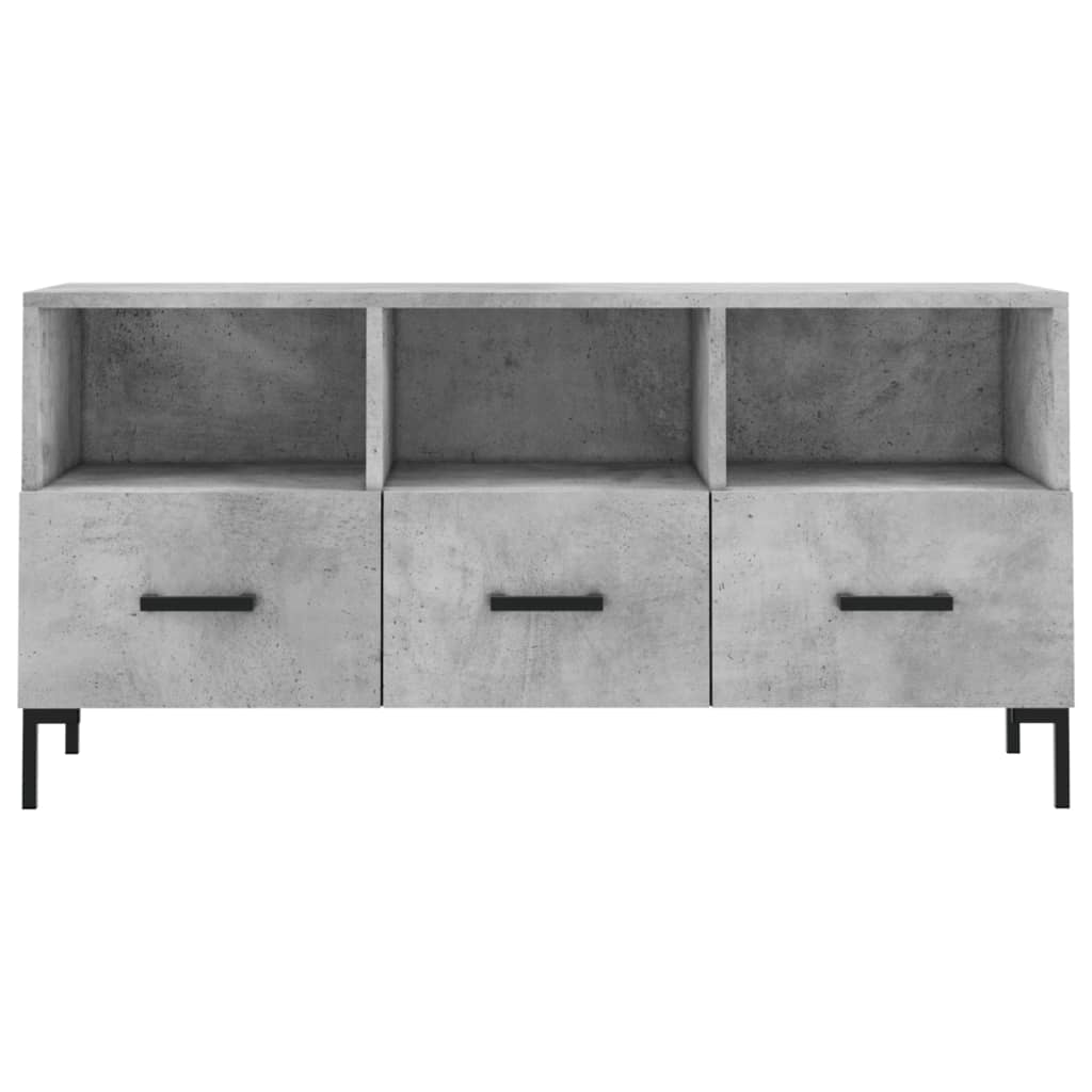 TV cabinet, concrete grey, 102x36x50 cm, engineered wood