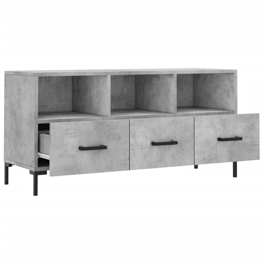 TV cabinet, concrete grey, 102x36x50 cm, engineered wood