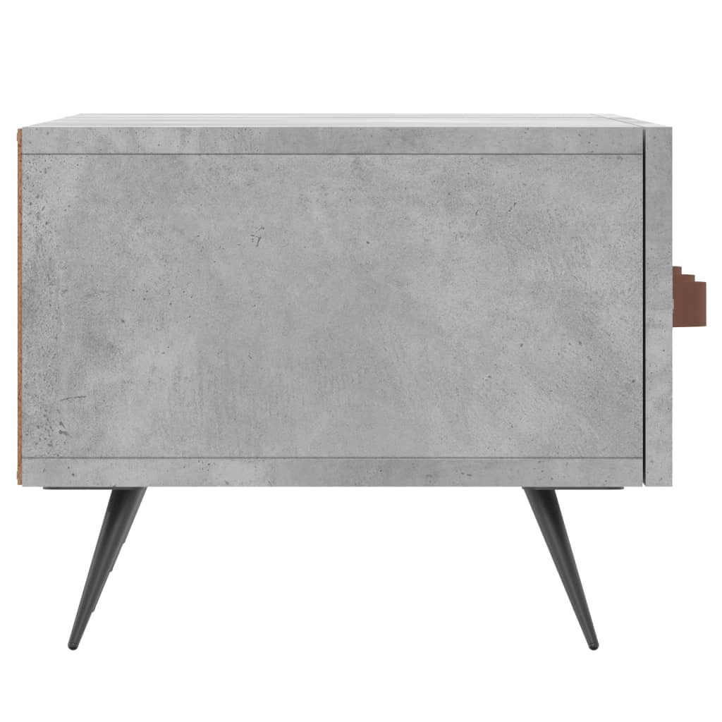 Comodă TV, gri beton, 150x36x30 cm, lemn prelucrat