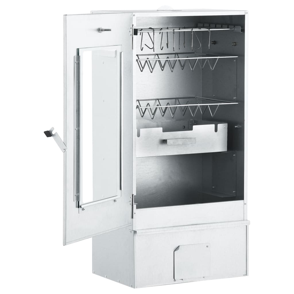 Oven/grill smoker, cold smoke generator, galvanized steel