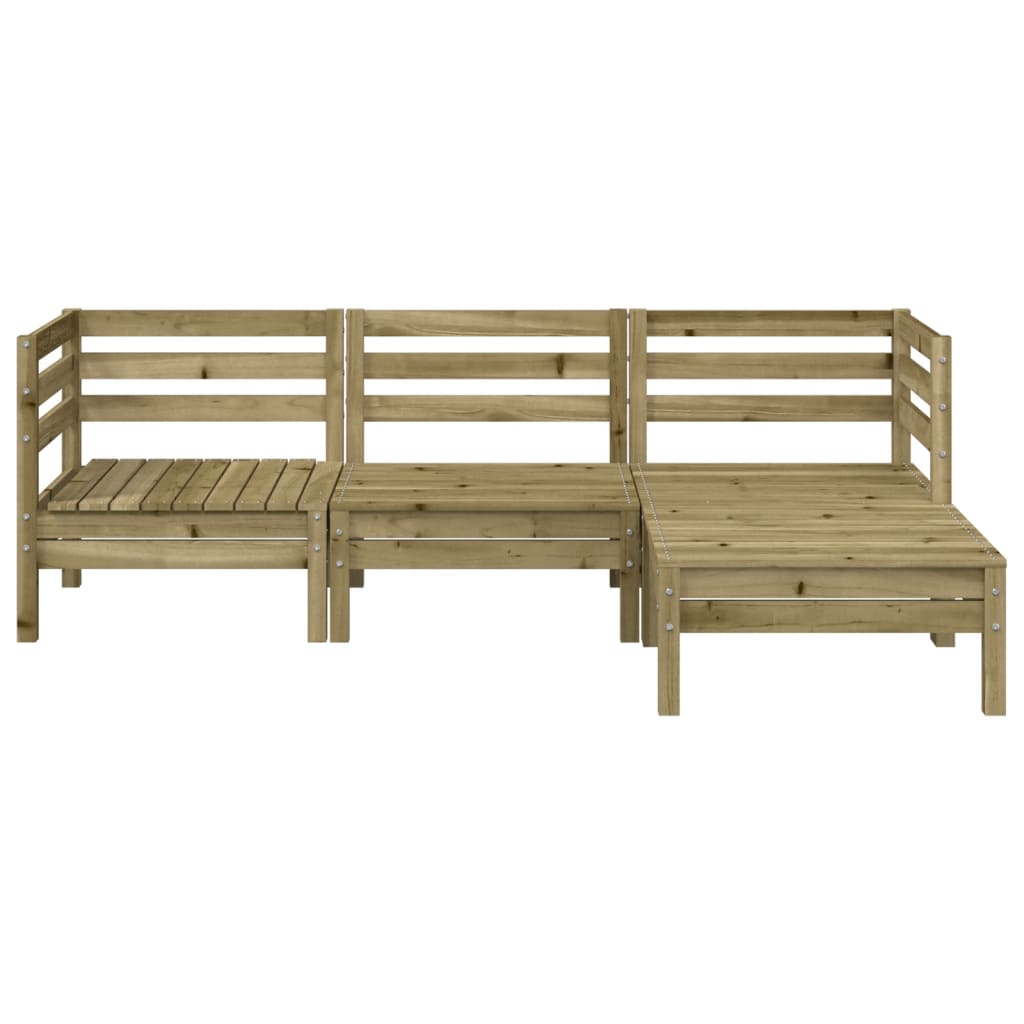 3-seater garden sofa/stool, treated pine wood