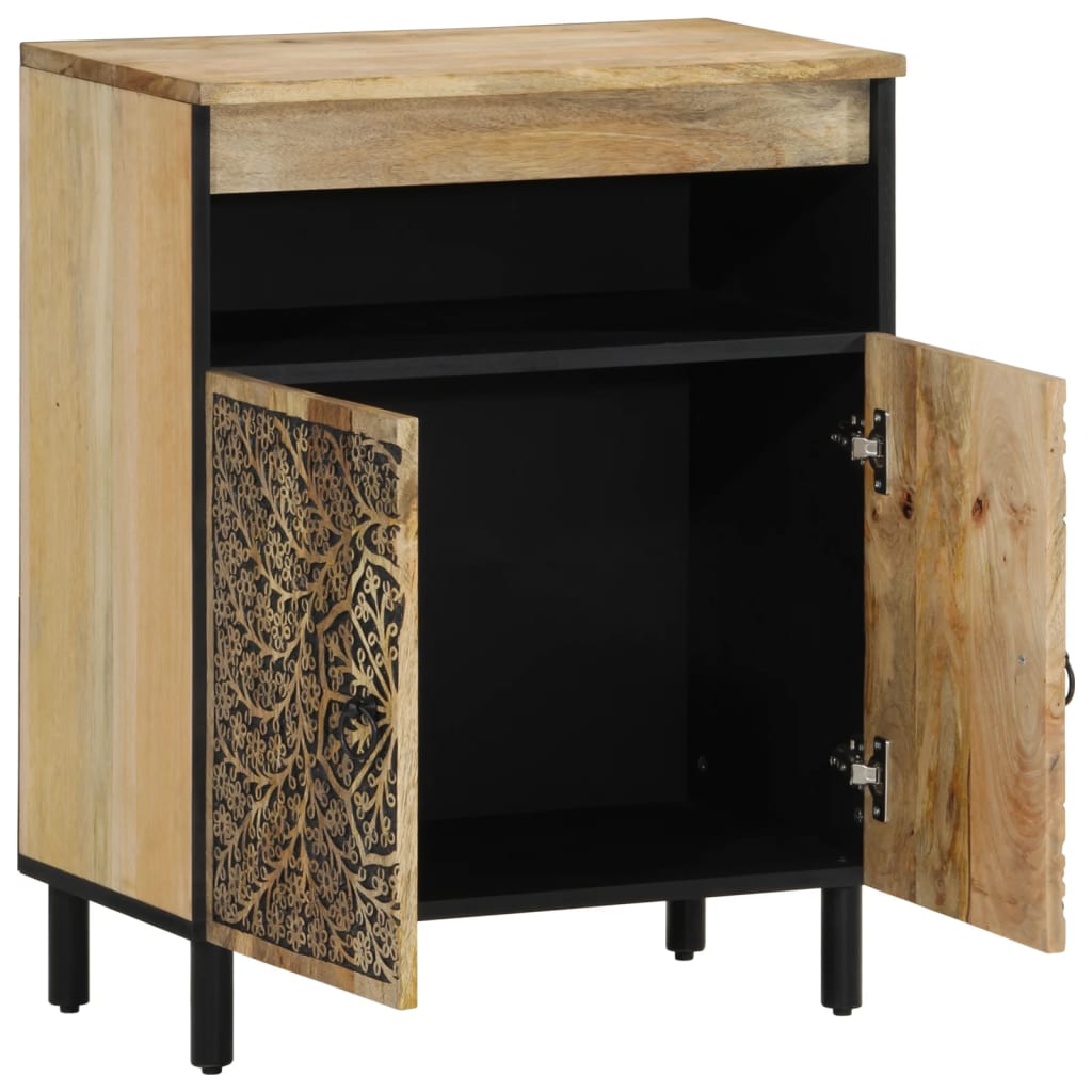 Side cabinet, 60x33x75 cm, solid mango wood