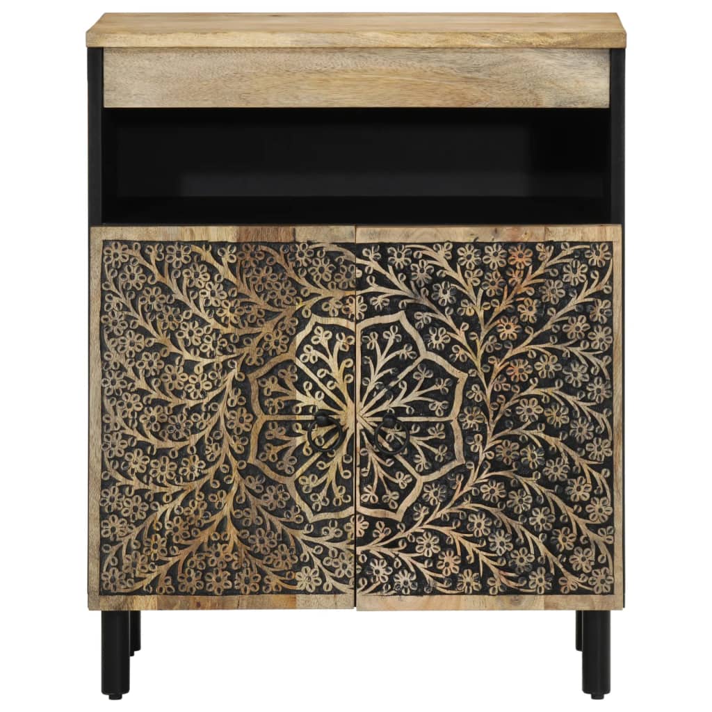 Side cabinet, 60x33x75 cm, solid mango wood