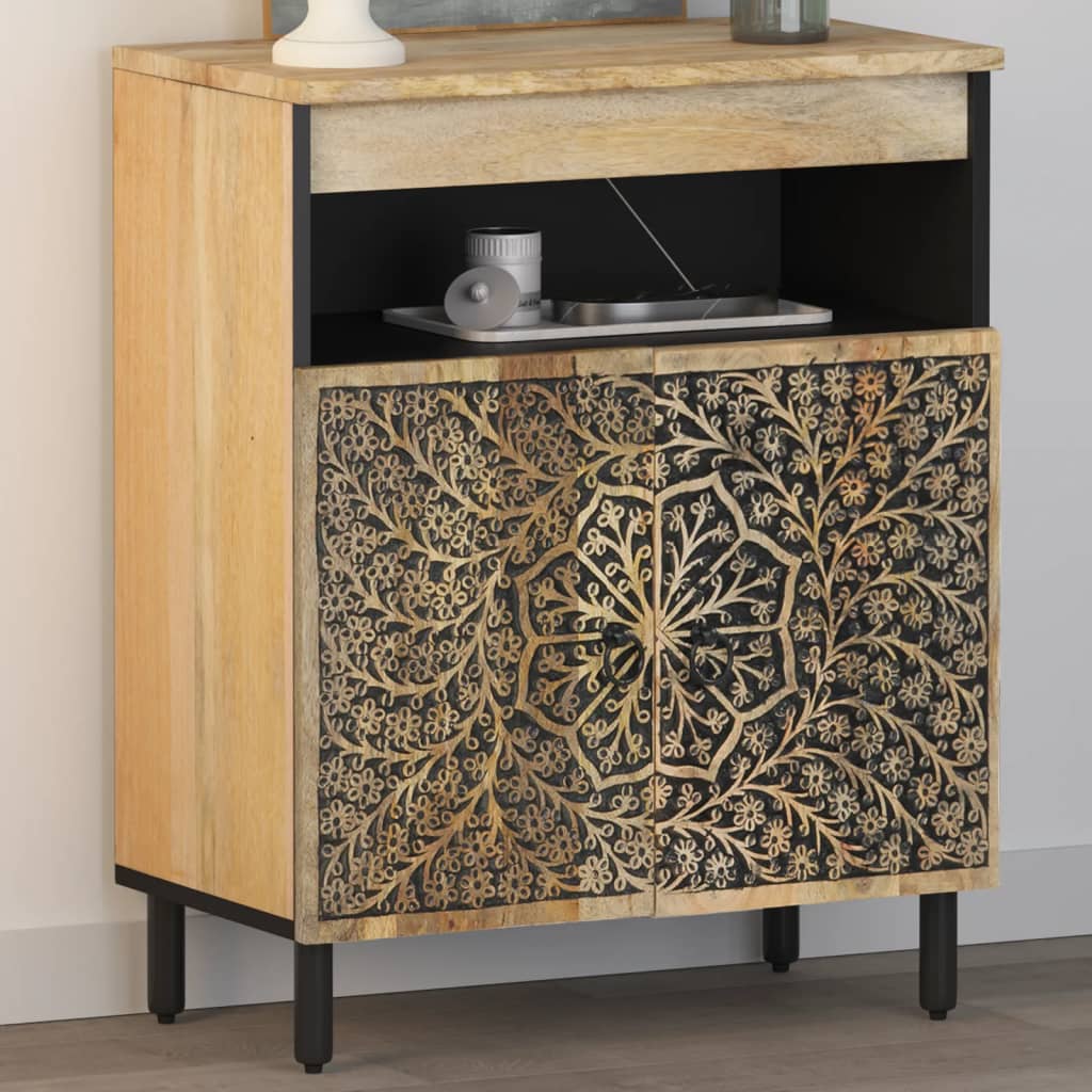 Side cabinet, 60x33x75 cm, solid mango wood