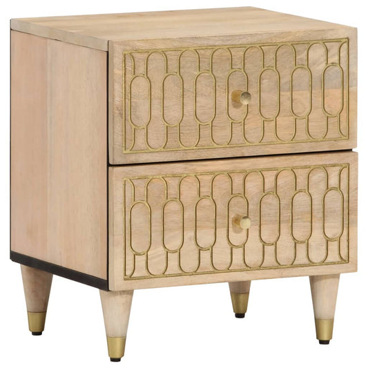 Bedside table, 40x33x46 cm, solid mango wood