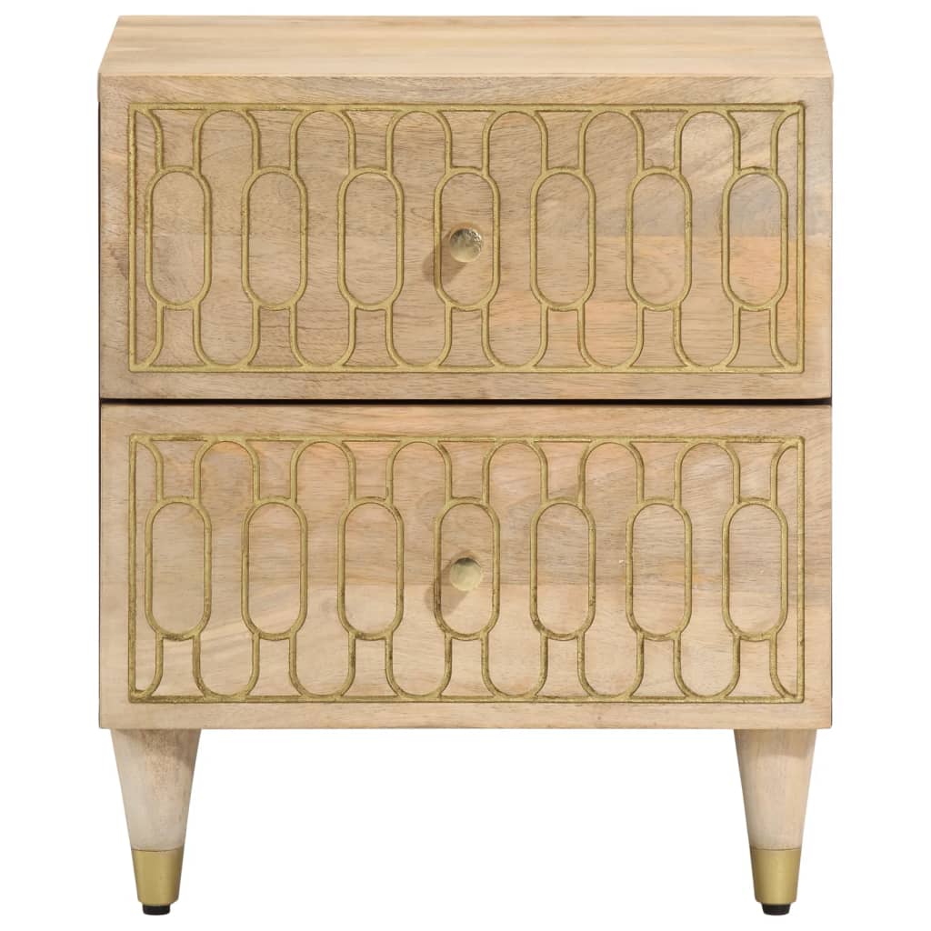 Bedside table, 40x33x46 cm, solid mango wood