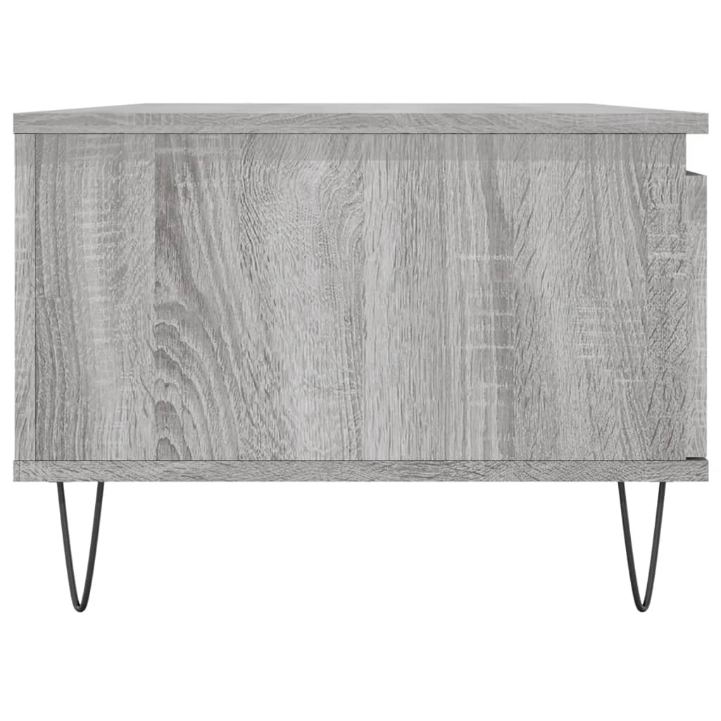 Coffee table, sonoma grey, 90x50x36.5 cm, processed wood