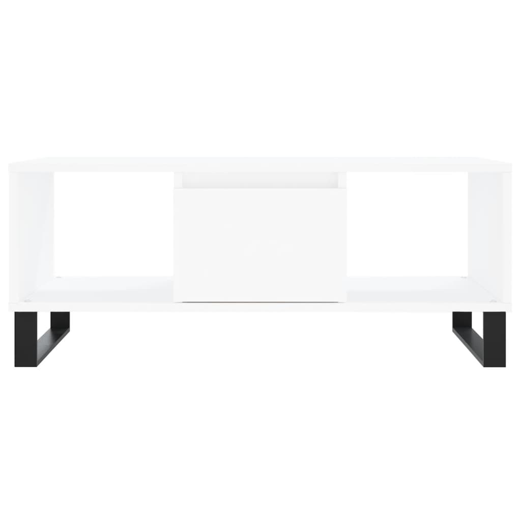 Coffee table, white, 90x50x36.5 cm, processed wood