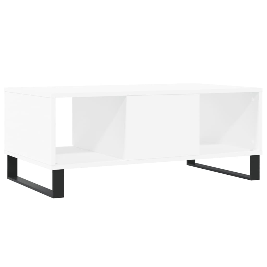 Coffee table, white, 90x50x36.5 cm, processed wood