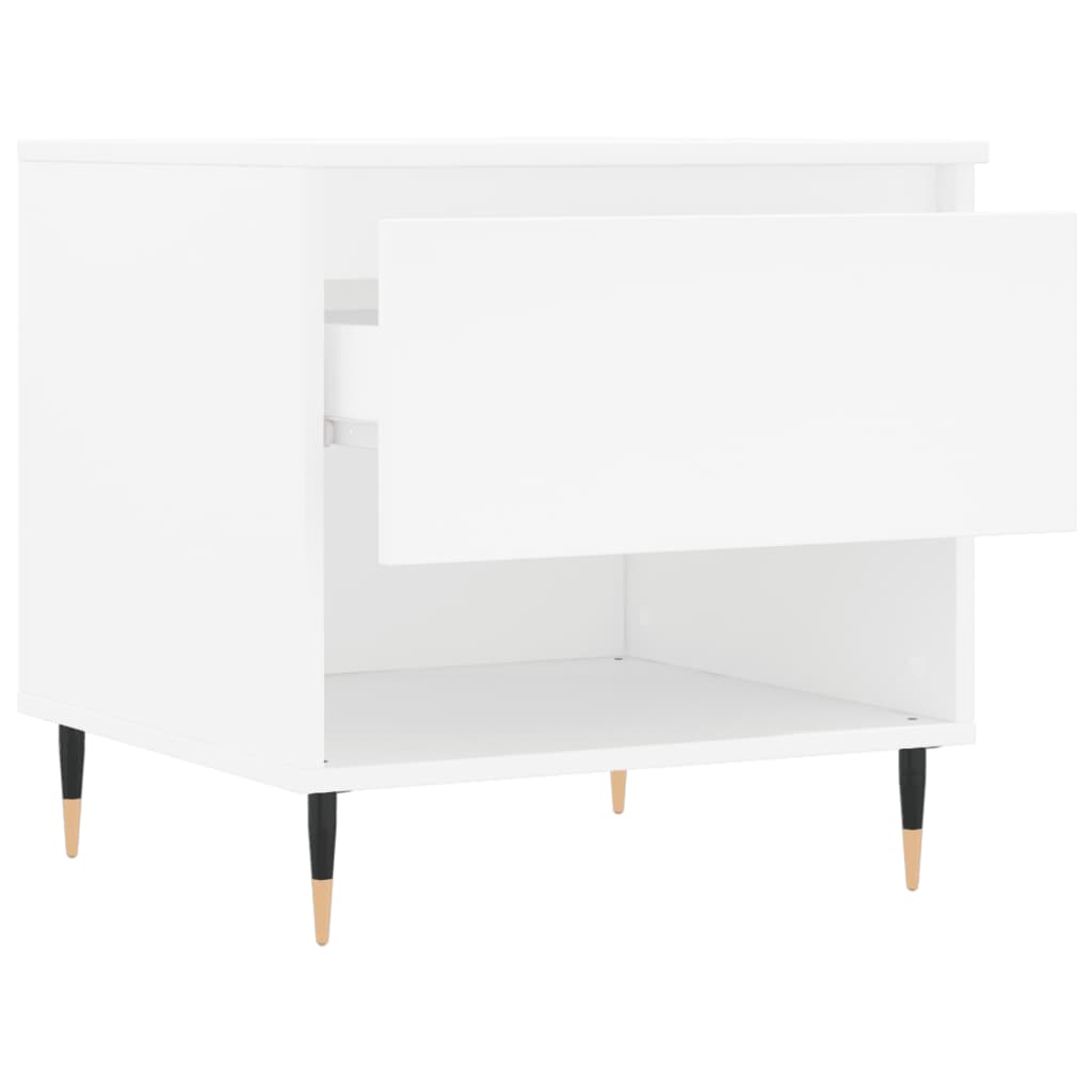 Coffee tables, 2 pcs., white, 50x46x50 cm, composite wood