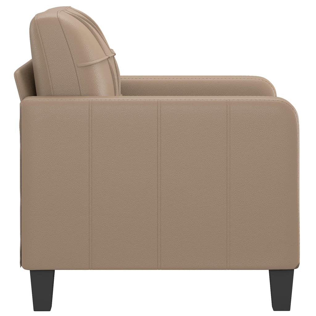 Single sofa, cappuccino, 60 cm, eco-leather