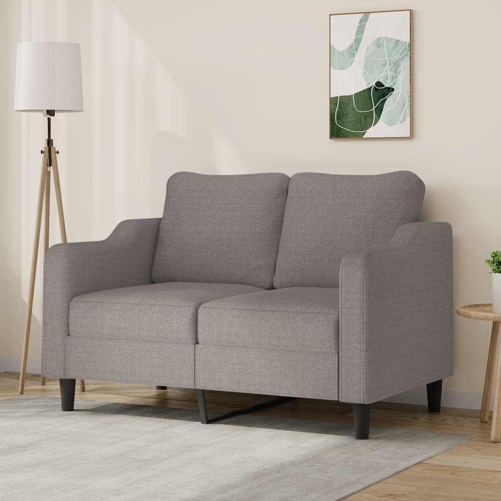 2-seater sofa, taupe grey, 140 cm, fabric