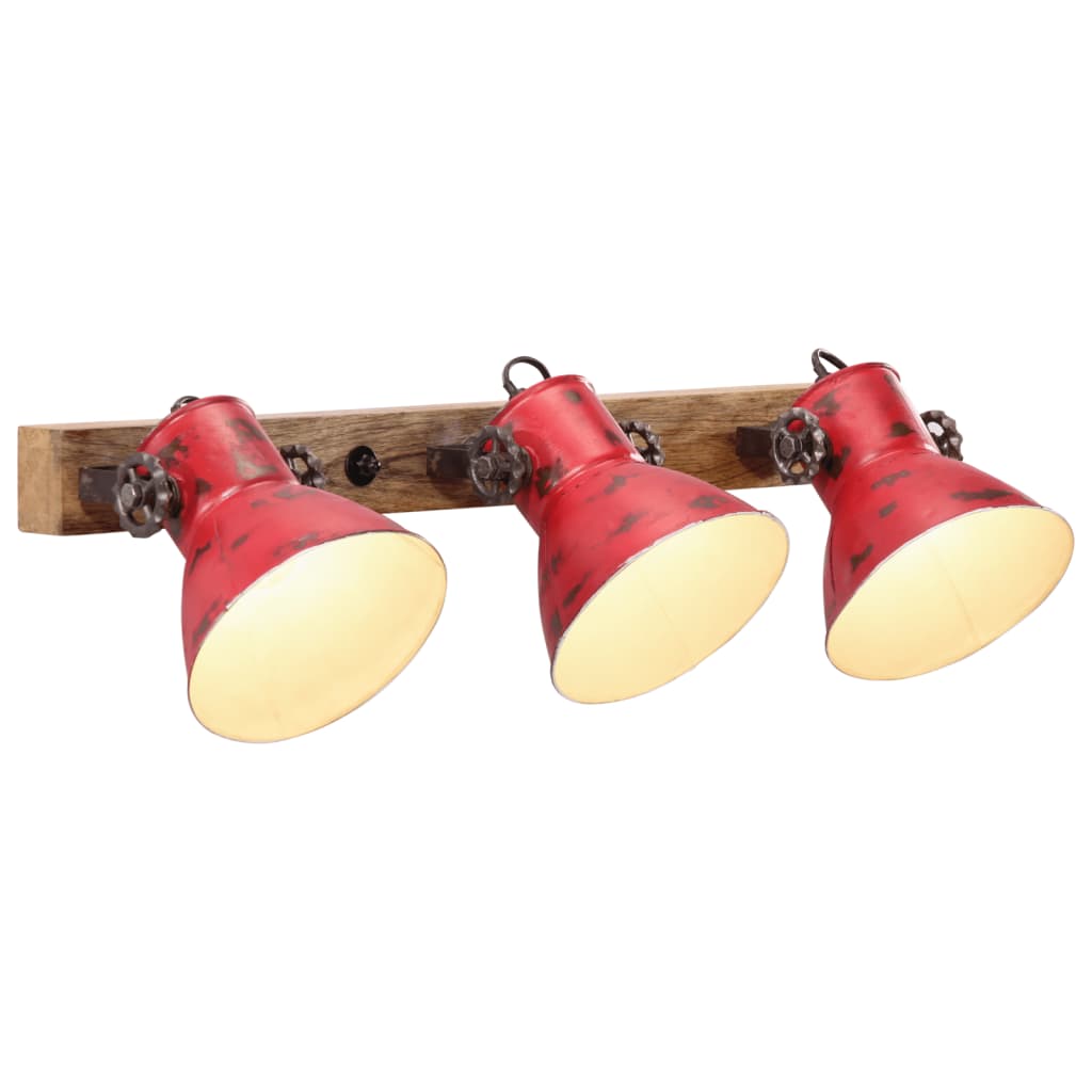 Wall lamp 25 W, worn red, 65x25 cm, E27