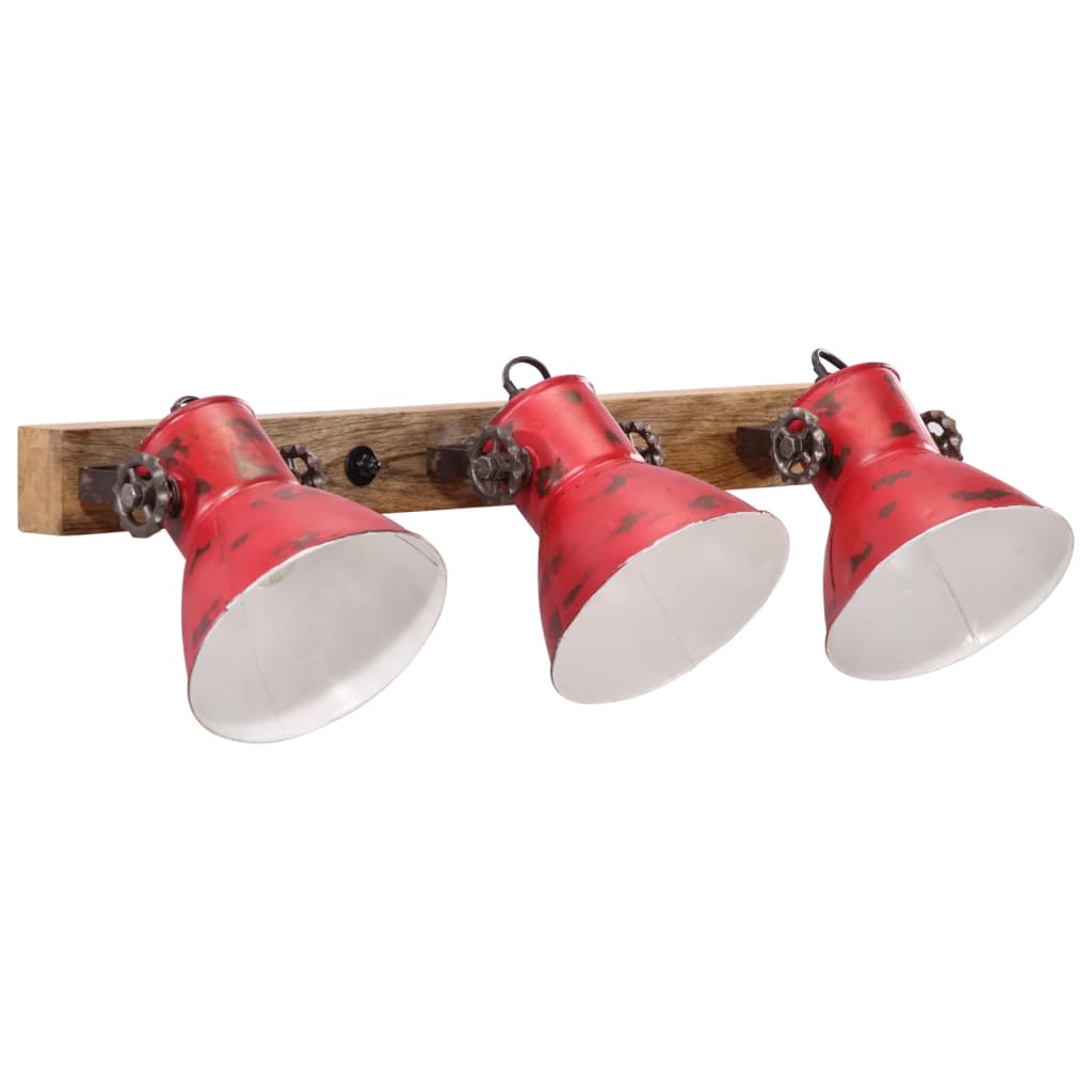 Wall lamp 25 W, worn red, 65x25 cm, E27