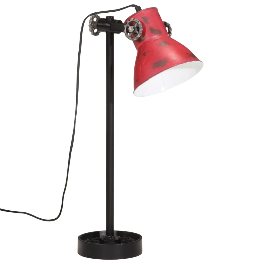 Desk lamp 25 W, worn red, 15x15x55 cm, E27