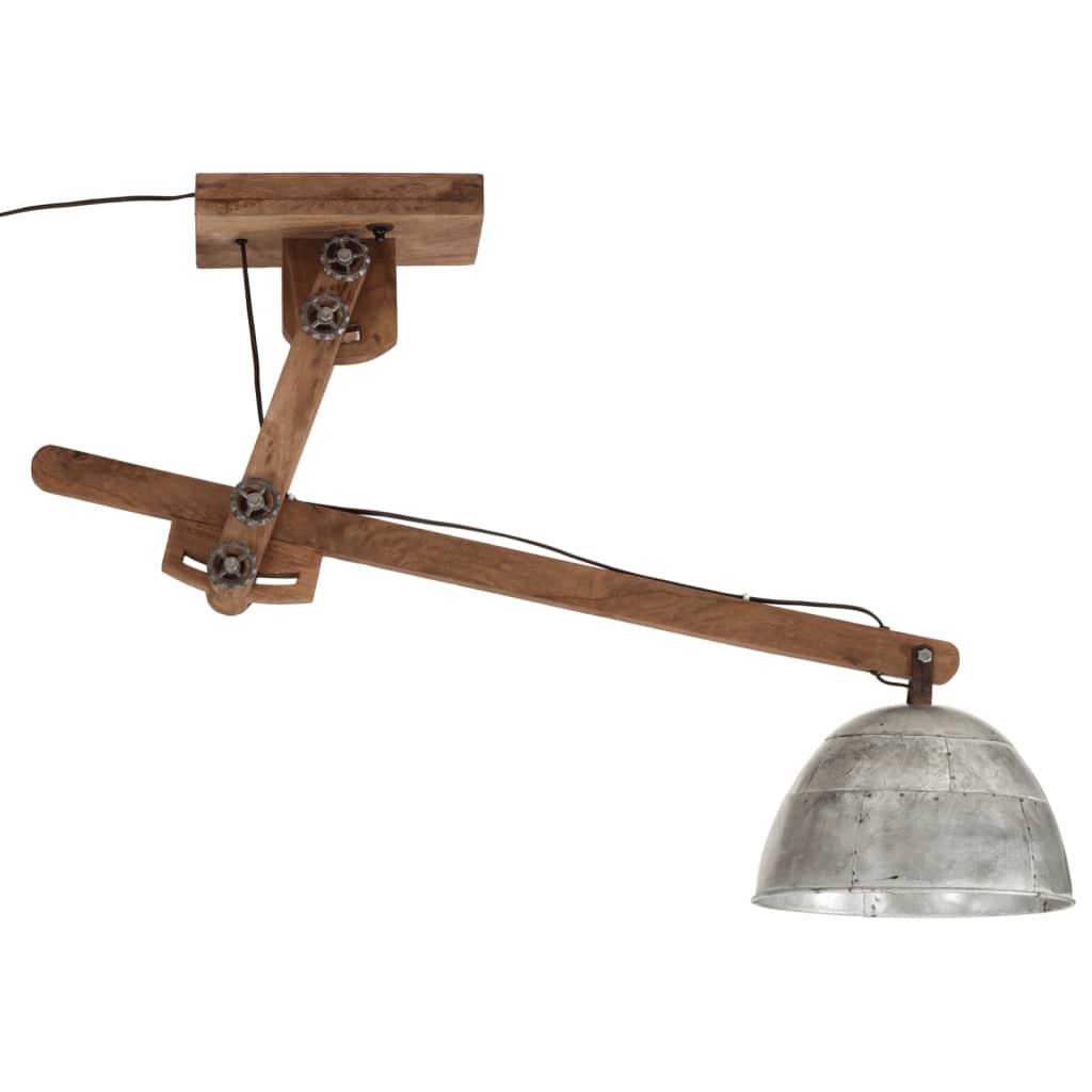 Ceiling lamp 25 W, vintage silver, 105x30x65-108 cm, E27