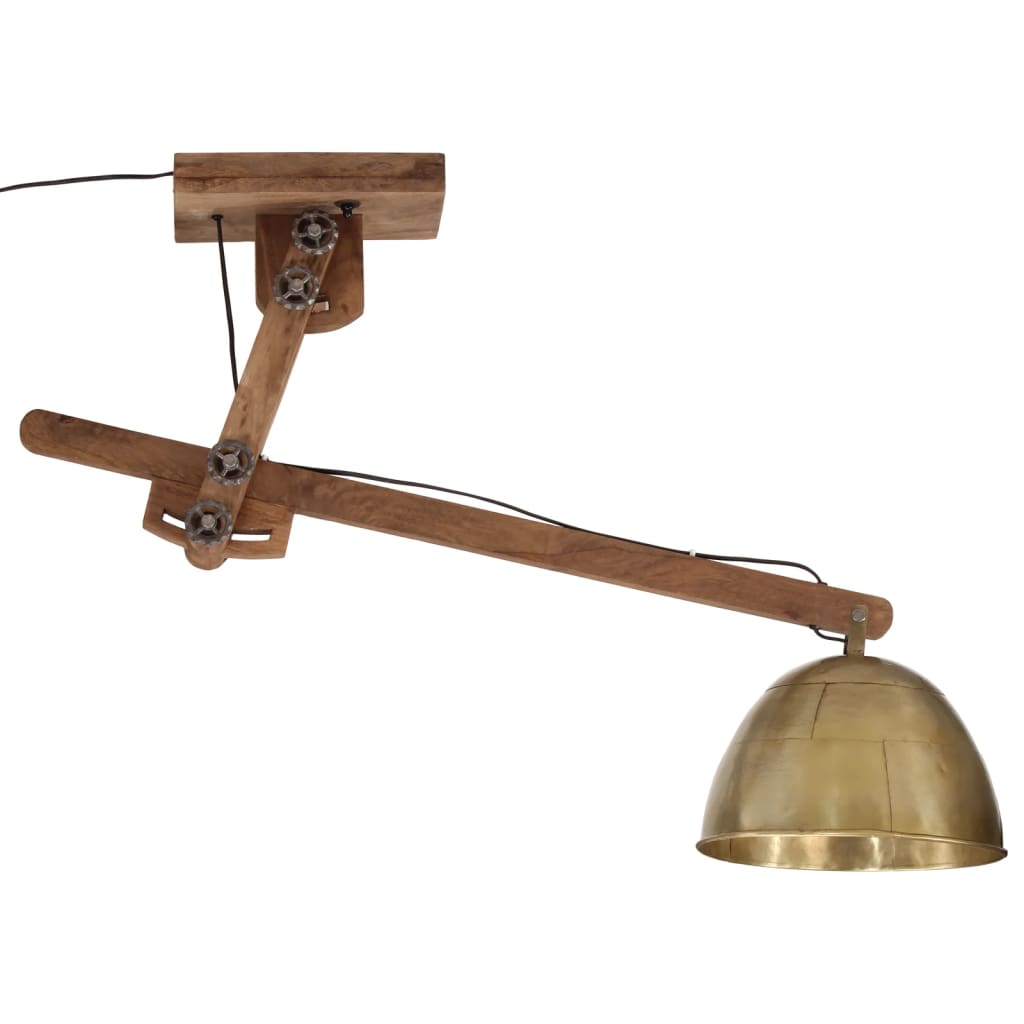 Ceiling lamp 25 W, antique brass, 105x30x65-108 cm, E27