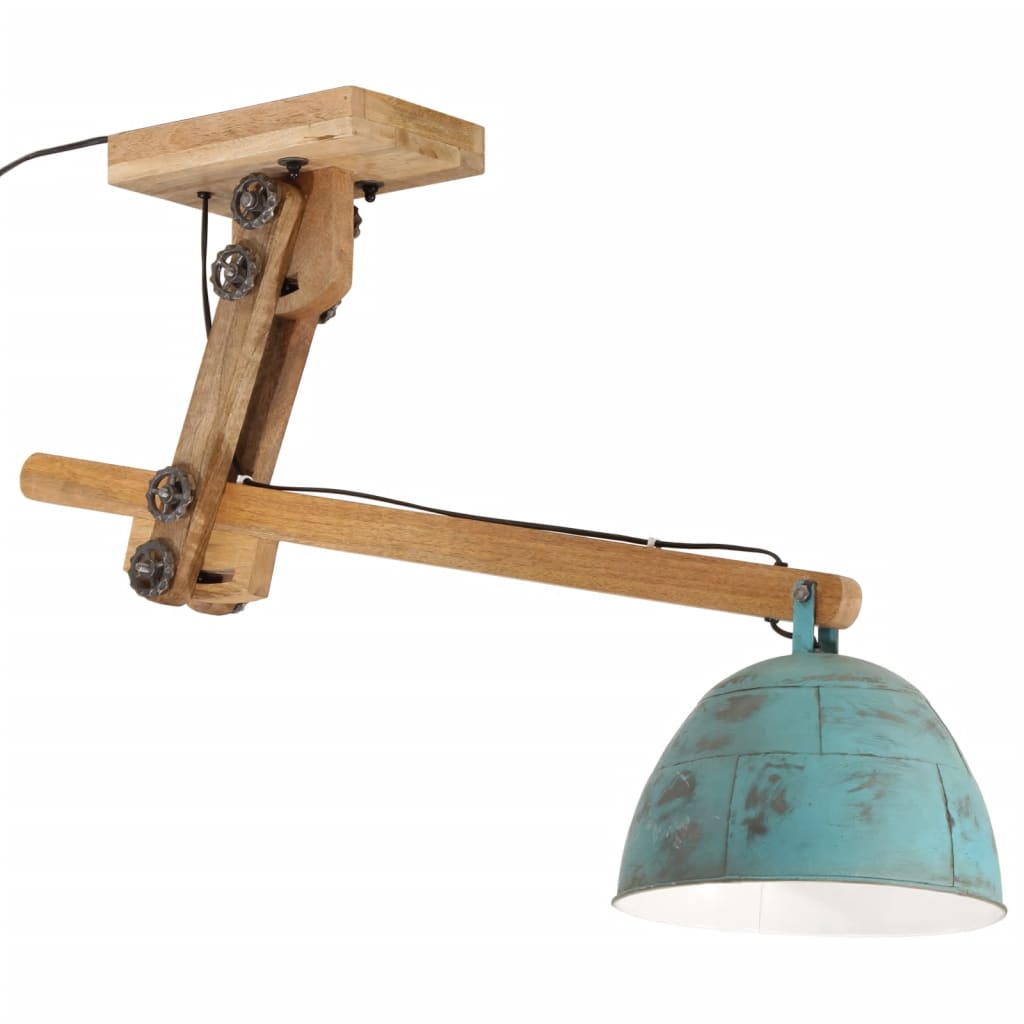 Ceiling lamp 25 W, worn blue, 105x30x65-108 cm, E27